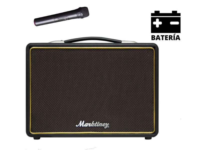 Marktinez MGB 110 USB BAT-- Amplificador de guitarra portatil USB BT. Bateria